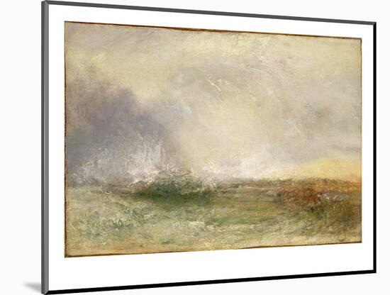 Stormy Sea Breaking on a Shore, 1840-5-J^ M^ W^ Turner-Mounted Premium Giclee Print