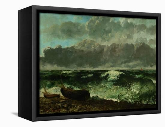 Stormy Sea (The Wave), 1870-Gustave Courbet-Framed Premier Image Canvas