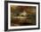 Stormy Sea with Blazing Wreck-J M W Turner-Framed Giclee Print