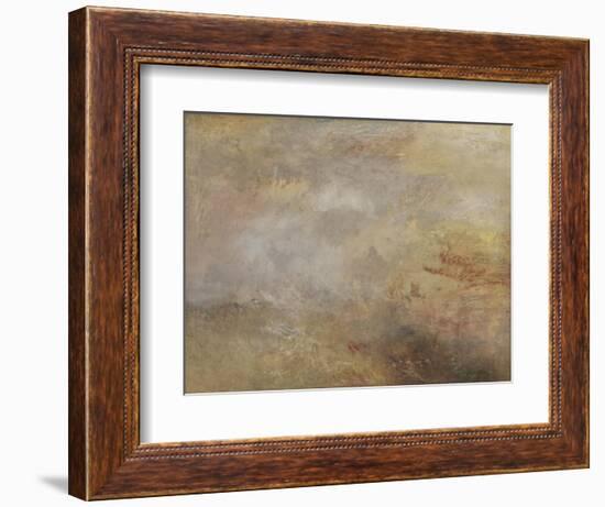 Stormy Sea with Dolphins-J. M. W. Turner-Framed Giclee Print