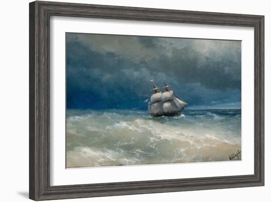 Stormy Sea-Ivan Konstantinovich Aivazovsky-Framed Giclee Print