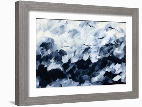 Stormy Sea-Yvette St. Amant-Framed Art Print