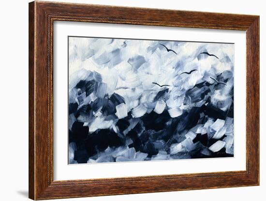 Stormy Sea-Yvette St. Amant-Framed Art Print