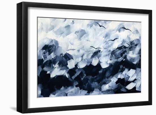 Stormy Sea-Yvette St. Amant-Framed Art Print