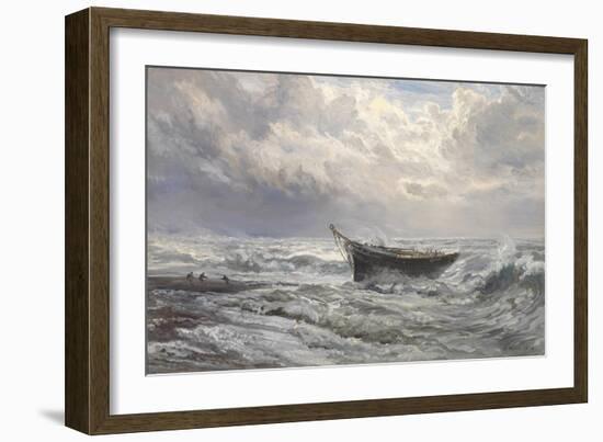 Stormy Seas, 1874-Henry Moore-Framed Giclee Print