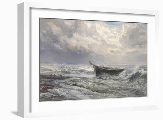 Stormy Seas, 1874-Henry Moore-Framed Giclee Print