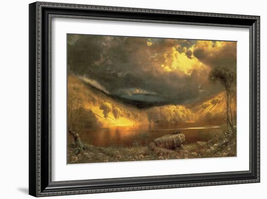 Stormy Skies Above Echo Lake, White Mountains-James Fairman-Framed Giclee Print