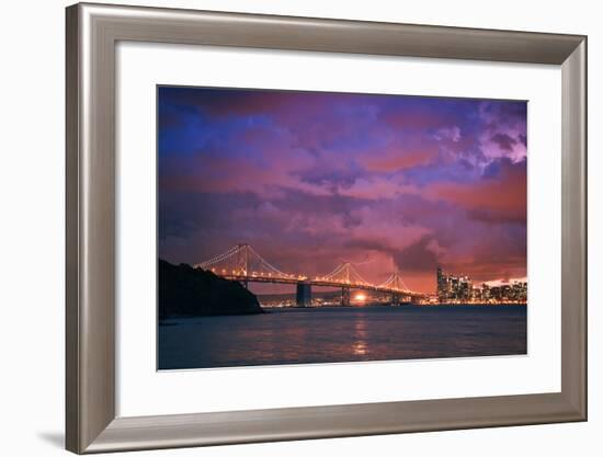 Stormy Skies at Sunset, San Francisco-null-Framed Photographic Print