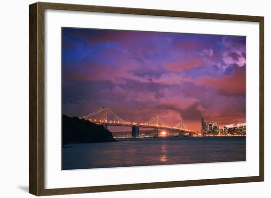 Stormy Skies at Sunset, San Francisco-null-Framed Photographic Print