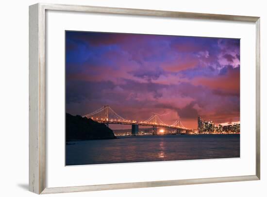 Stormy Skies at Sunset, San Francisco-null-Framed Photographic Print