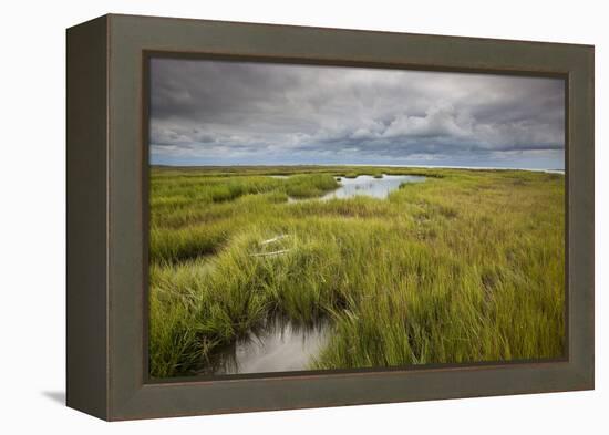 Stormy Skies Hang Over The Marshlands Surrounding Smith Island In The Chesapeake Bay-Karine Aigner-Framed Premier Image Canvas