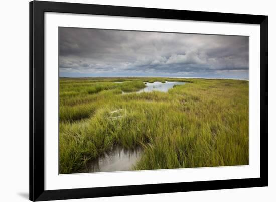 Stormy Skies Hang Over The Marshlands Surrounding Smith Island In The Chesapeake Bay-Karine Aigner-Framed Photographic Print