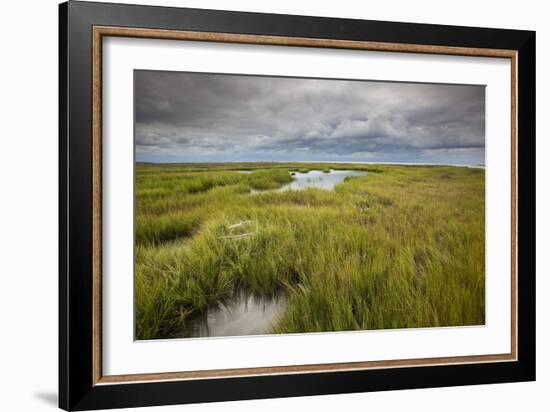 Stormy Skies Hang Over The Marshlands Surrounding Smith Island In The Chesapeake Bay-Karine Aigner-Framed Photographic Print