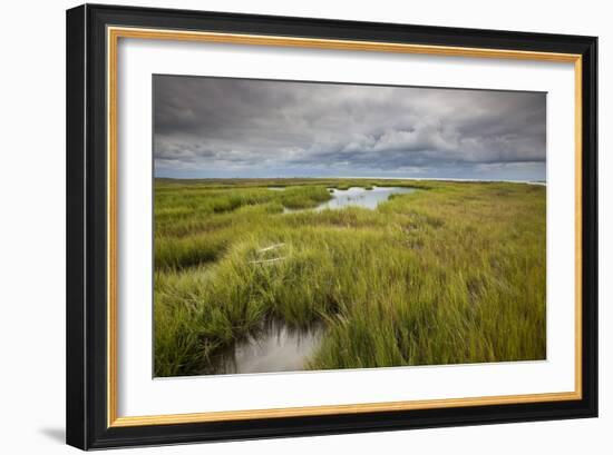 Stormy Skies Hang Over The Marshlands Surrounding Smith Island In The Chesapeake Bay-Karine Aigner-Framed Photographic Print