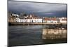 Stormy Skies over St. Monans Harbour, Fife, Scotland, United Kingdom, Europe-Mark Sunderland-Mounted Photographic Print