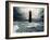 Stormy Sky Over Flooded Lighthouse-NejroN Photo-Framed Art Print