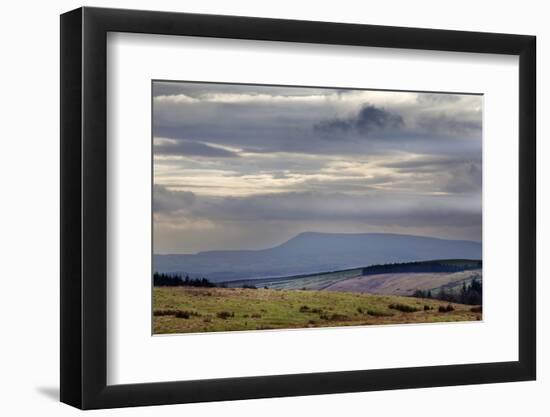 Stormy Sky over Pendle Hill from Above Settle-Mark Sunderland-Framed Photographic Print