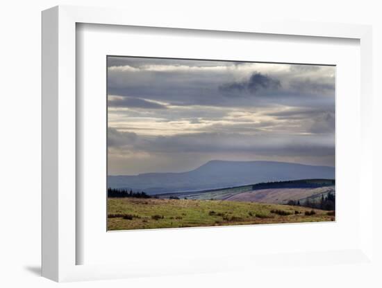 Stormy Sky over Pendle Hill from Above Settle-Mark Sunderland-Framed Photographic Print