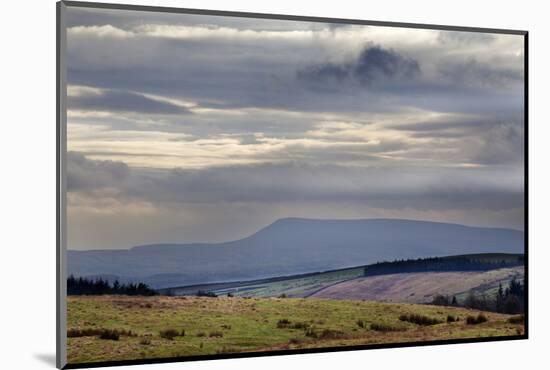 Stormy Sky over Pendle Hill from Above Settle-Mark Sunderland-Mounted Photographic Print