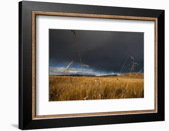 Stormy Sky over Rangelands on the Edge of the Tibetan Plateau in Sichuan Province, China, Asia-Alex Treadway-Framed Photographic Print