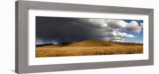 Stormy Sky over Rangelands on the Edge of the Tibetan Plateau in Sichuan Province, China, Asia-Alex Treadway-Framed Photographic Print