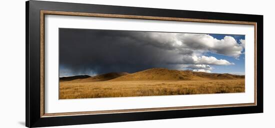 Stormy Sky over Rangelands on the Edge of the Tibetan Plateau in Sichuan Province, China, Asia-Alex Treadway-Framed Photographic Print