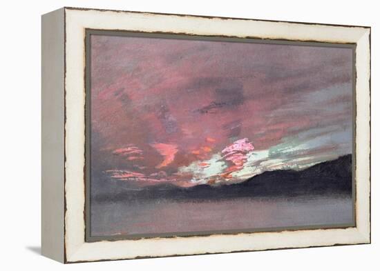 Stormy Sunset from Brantwood, Ruskin's Home in Cumbria-John Ruskin-Framed Premier Image Canvas