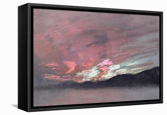 Stormy Sunset from Brantwood, Ruskin's Home in Cumbria-John Ruskin-Framed Premier Image Canvas