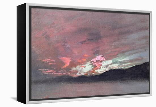 Stormy Sunset from Brantwood, Ruskin's Home in Cumbria-John Ruskin-Framed Premier Image Canvas