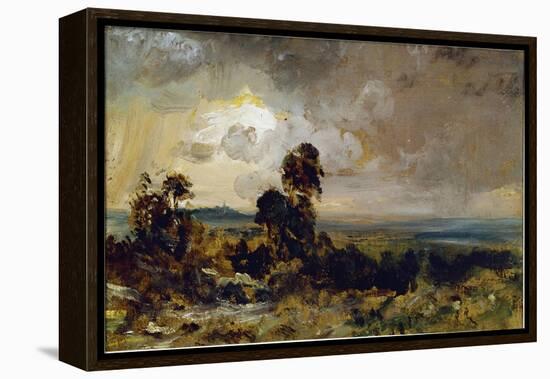 Stormy Sunset in Hampstead (Oil on Canvas, 1822)-John Constable-Framed Premier Image Canvas