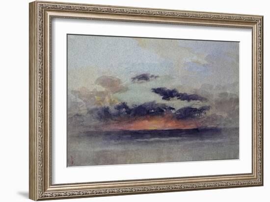 Stormy Sunset-John Ruskin-Framed Giclee Print