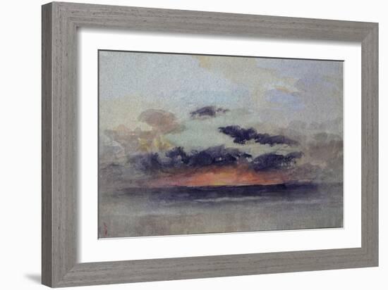 Stormy Sunset-John Ruskin-Framed Giclee Print
