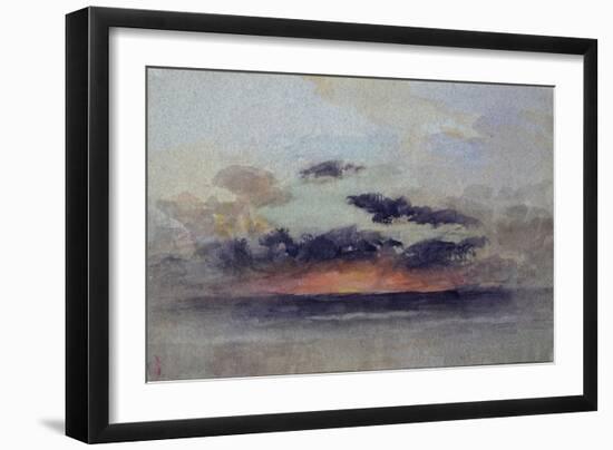 Stormy Sunset-John Ruskin-Framed Giclee Print