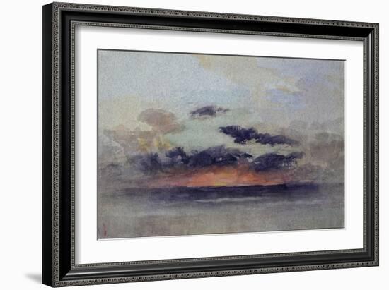 Stormy Sunset-John Ruskin-Framed Giclee Print