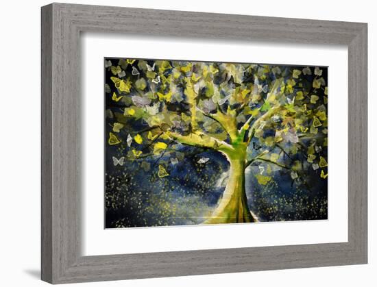 Stormy Tree-Claire Westwood-Framed Art Print