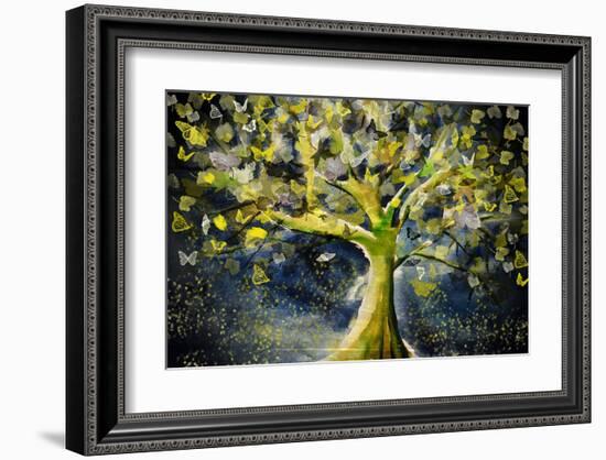 Stormy Tree-Claire Westwood-Framed Art Print