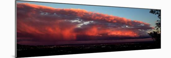 Stormy Weather at Sunset, Cannes, Provence-Alpes-Cote D'Azur, France-null-Mounted Photographic Print