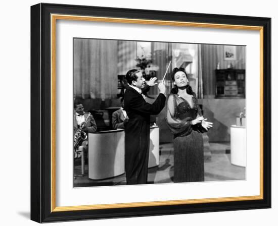 Stormy Weather, Cab Calloway, Lena Horne, 1943-null-Framed Premium Photographic Print