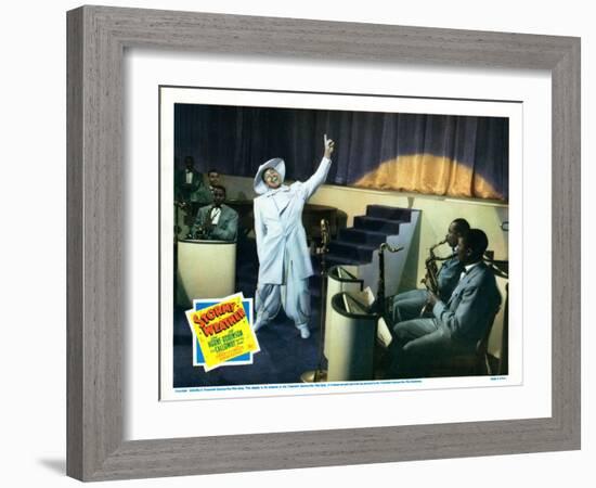 Stormy Weather, Cab Calloway (White Suit), 1943-null-Framed Art Print