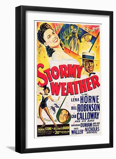 Stormy Weather, Swedish Movie Poster, 1943-null-Framed Premium Giclee Print