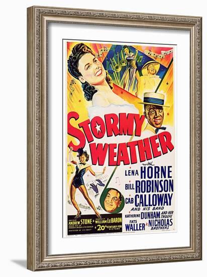 Stormy Weather, Swedish Movie Poster, 1943-null-Framed Art Print