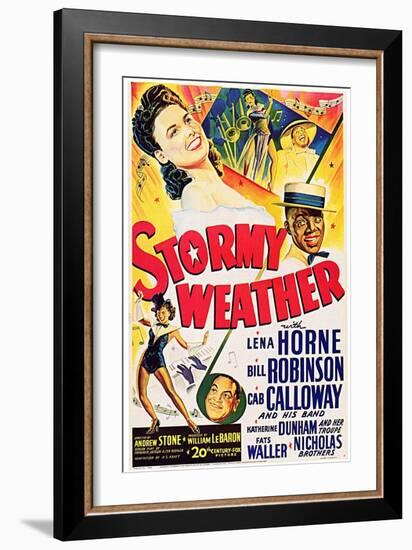 Stormy Weather, Swedish Movie Poster, 1943-null-Framed Art Print