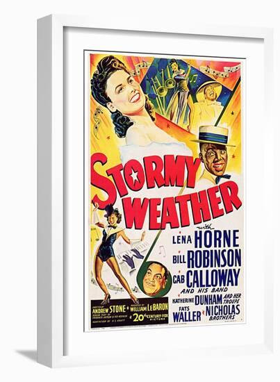 Stormy Weather, Swedish Movie Poster, 1943-null-Framed Art Print