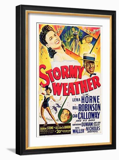 Stormy Weather, Swedish Movie Poster, 1943-null-Framed Art Print