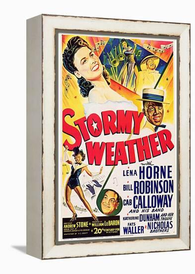 Stormy Weather, Swedish Movie Poster, 1943-null-Framed Stretched Canvas