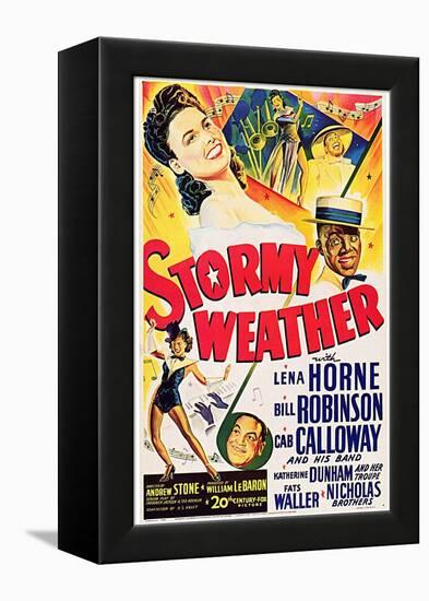 Stormy Weather, Swedish Movie Poster, 1943-null-Framed Stretched Canvas