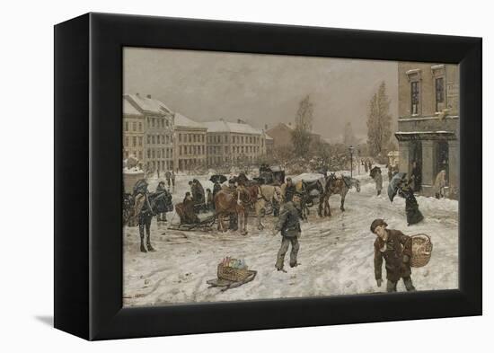 Stortingsplass, 1881-Fritz Thaulow-Framed Premier Image Canvas