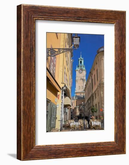 Stortorget Square Cafes, Gamla Stan, Stockholm, Sweden, Scandinavia, Europe-Frank Fell-Framed Photographic Print