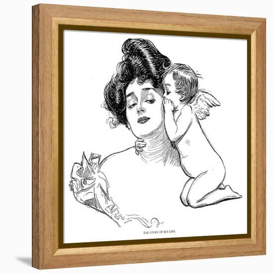 Story, 1902-Charles Dana Gibson-Framed Premier Image Canvas