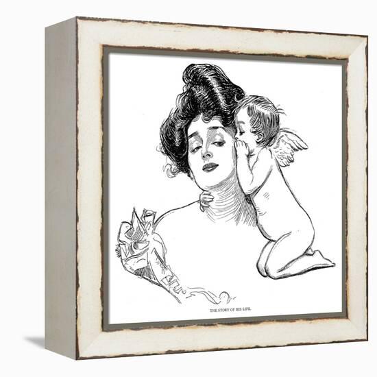 Story, 1902-Charles Dana Gibson-Framed Premier Image Canvas